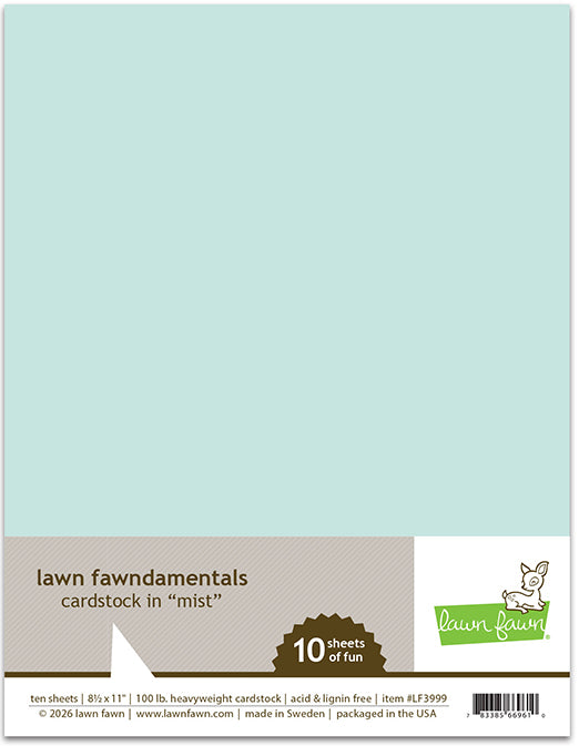 8.5x11 Cardstock - Mist