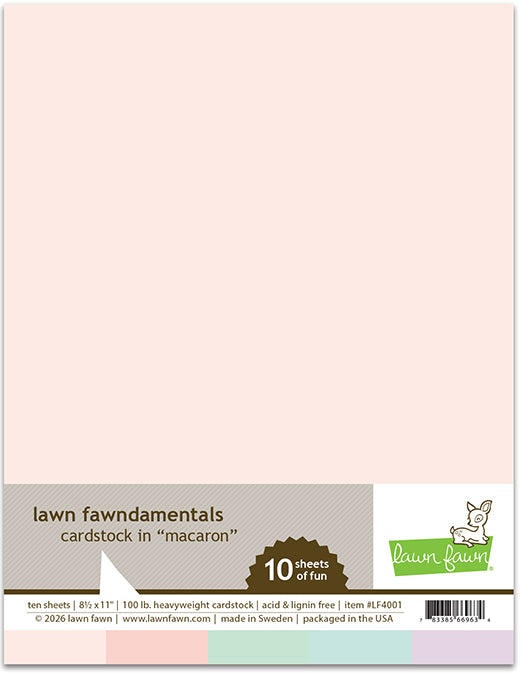 8.5x11 Cardstock - Macaron