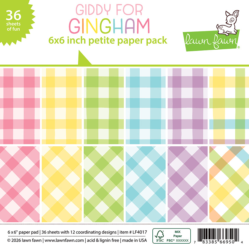 Giddy For Gingham 6X6 Petite Paper Pack
