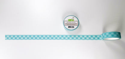 Aqua Gingham Washi Tape