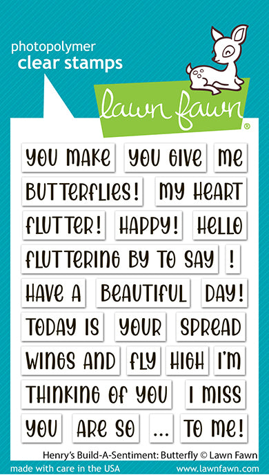 Henry's Build-A-Sentiment: Butterfly Stamp Set