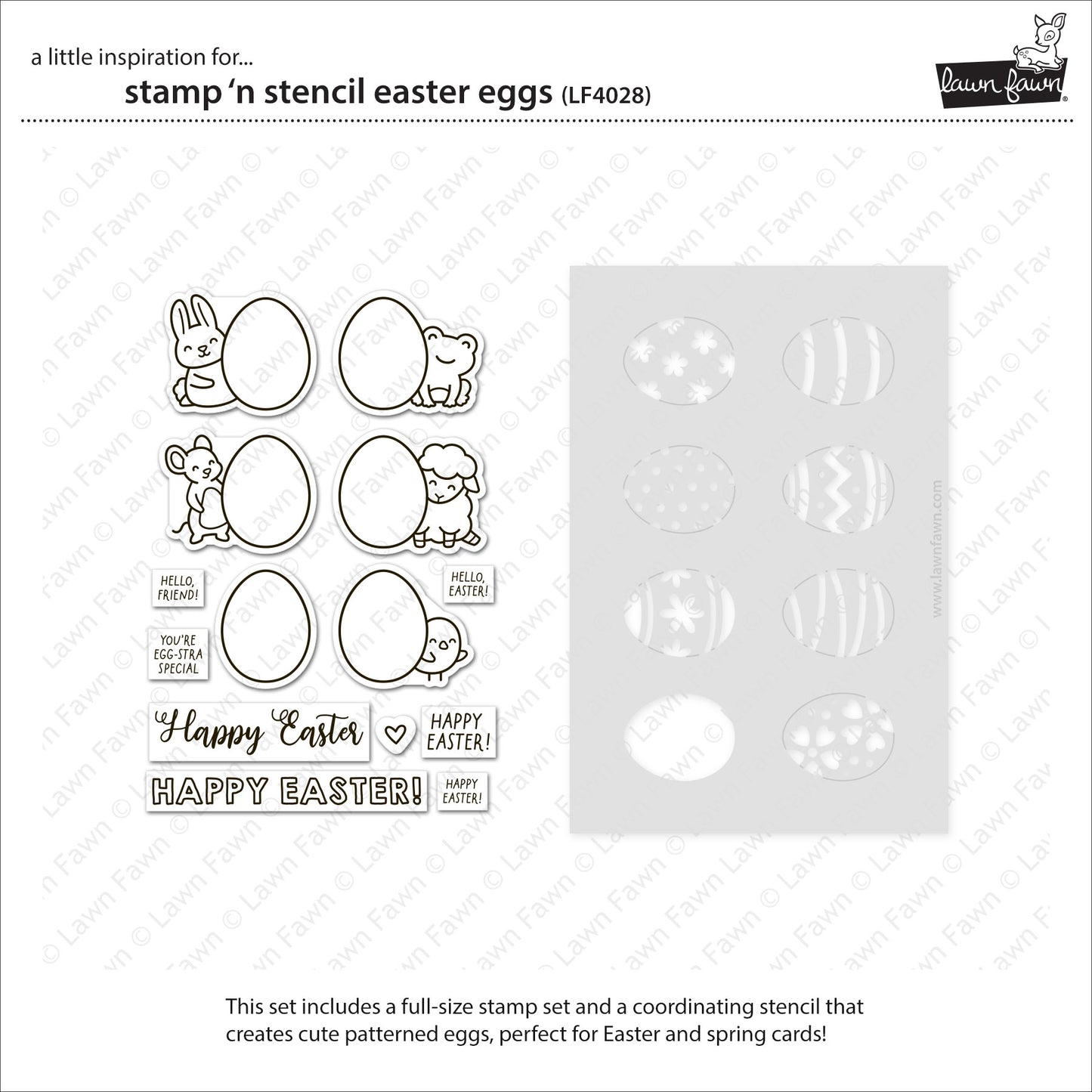 Stamp 'n Stencil Easter Eggs