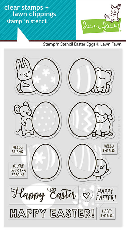Stamp 'n Stencil Easter Eggs