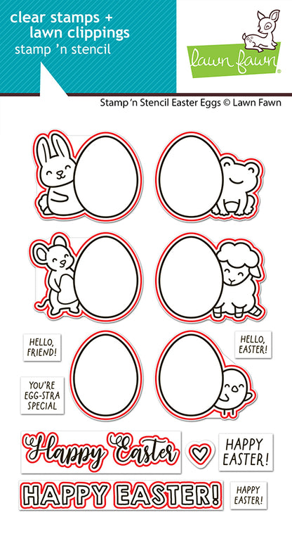 Stamp 'n Stencil Easter Eggs