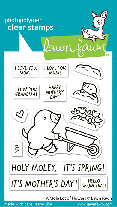 A Mole Lot Of Flowers Stamp Set