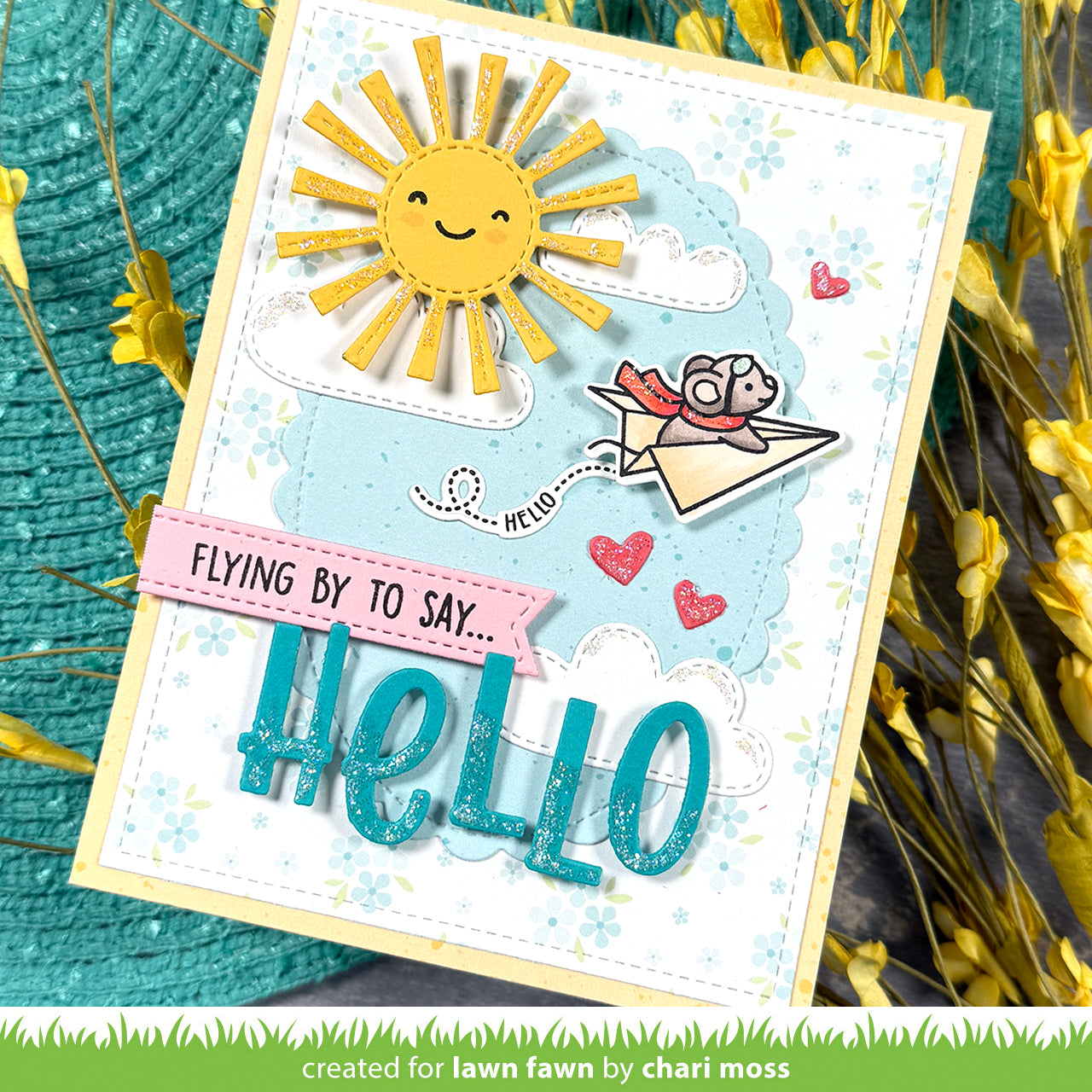 Have A Mice Flight Coloring Stencils