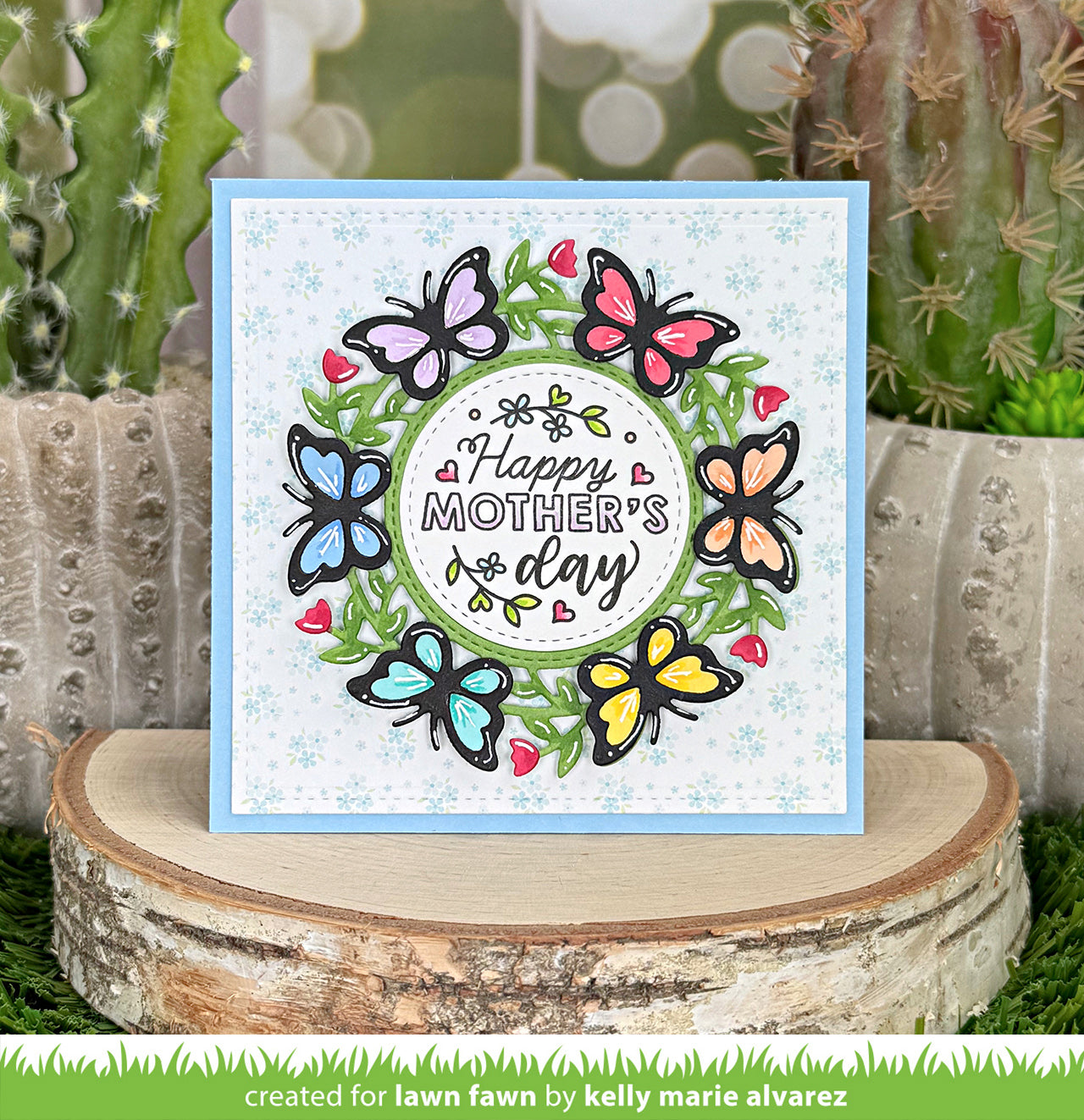 Magic Iris Butterfly Wreath Add-On Lawn Cuts