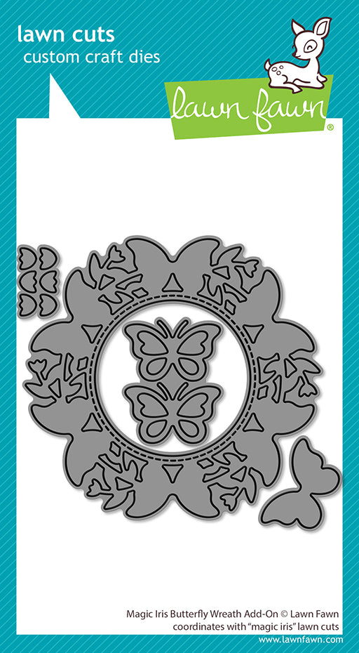 Magic Iris Butterfly Wreath Add-On Lawn Cuts
