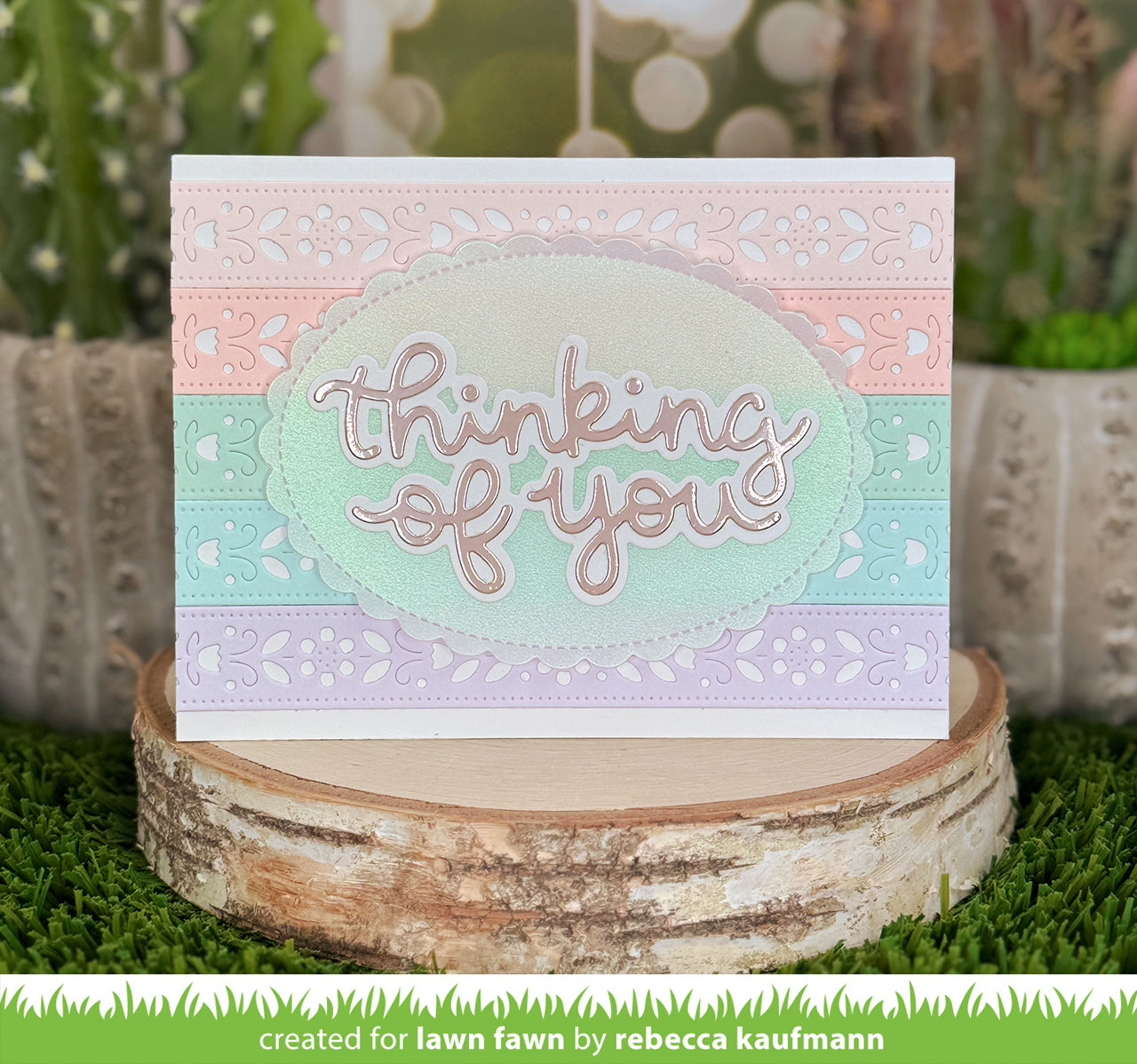 Folksy Sprig Border Lawn Cuts