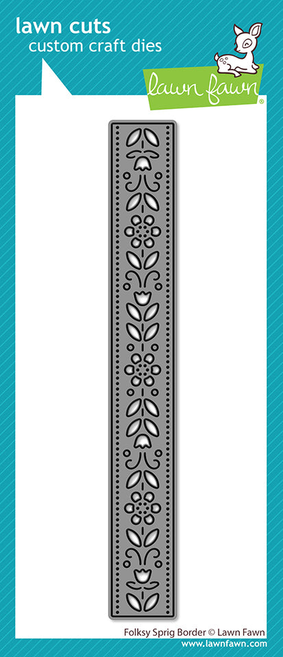 Folksy Sprig Border Lawn Cuts