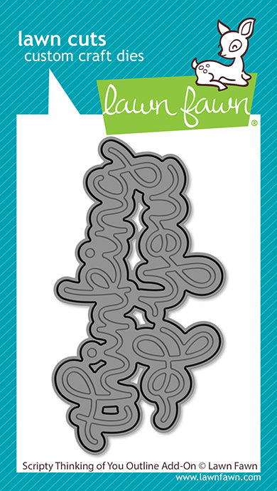Scripty Thinking Of You Outline Add-On Lawn Cuts