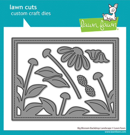 Big Blossom Backdrop: Landscape Lawn Cuts
