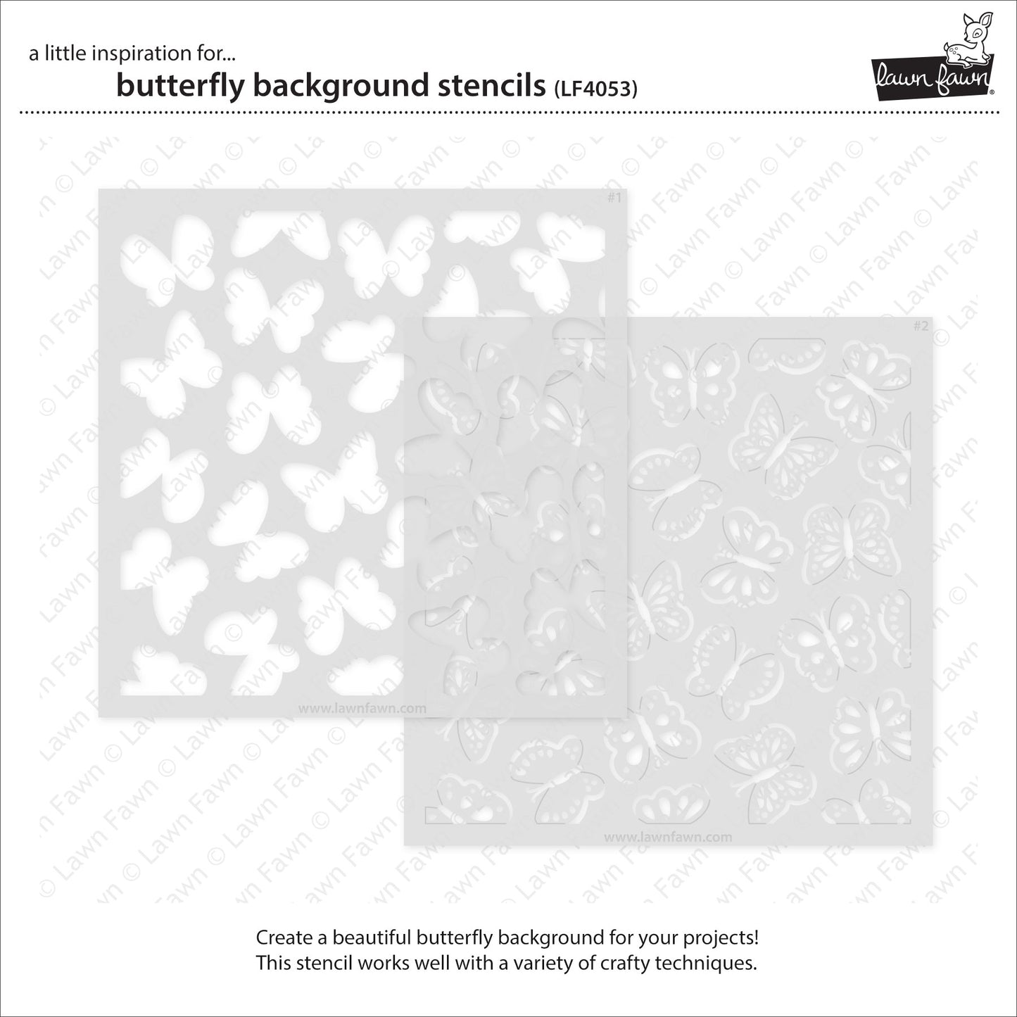 Butterfly Background Stencils