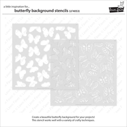 Butterfly Background Stencils