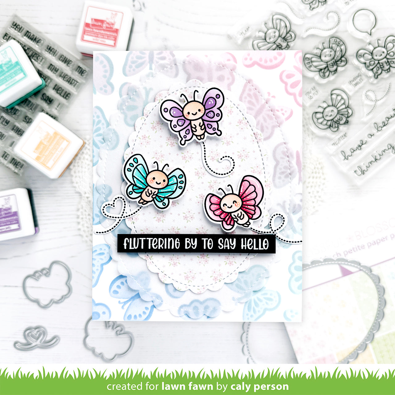 Butterfly Background Stencils