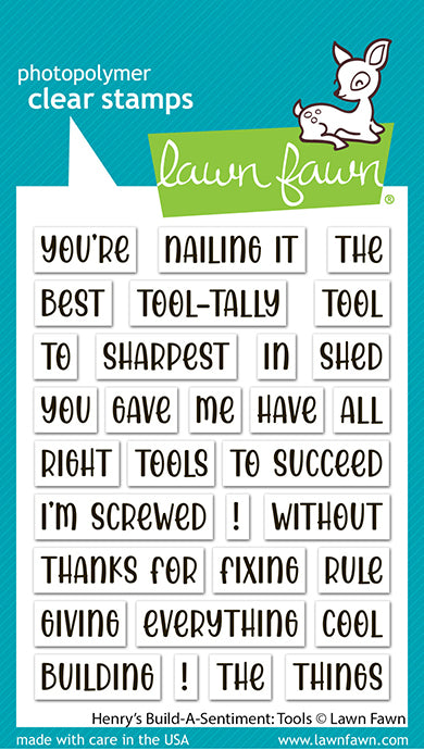 Henry's Build-A-Sentiment: Tools Stamp Set