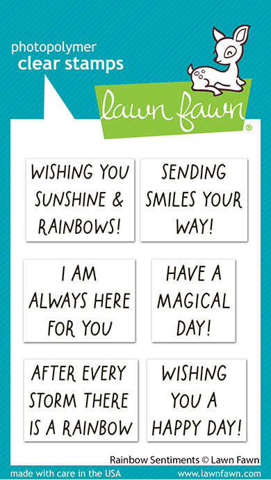Rainbow Sentiments Stamp Set