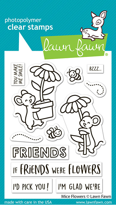 Mice Flowers Stamp Set
