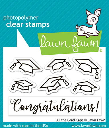 All The Grad Caps Stamp Set