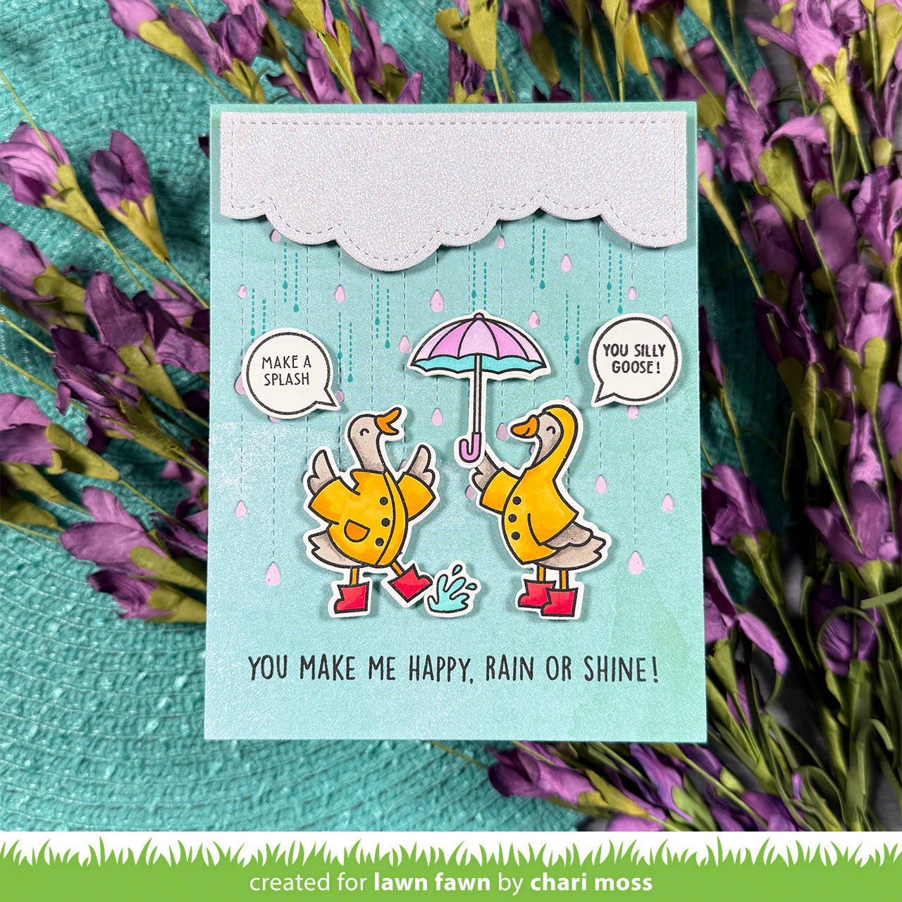 Rainy Day Backdrop: Portrait Lawn Cuts