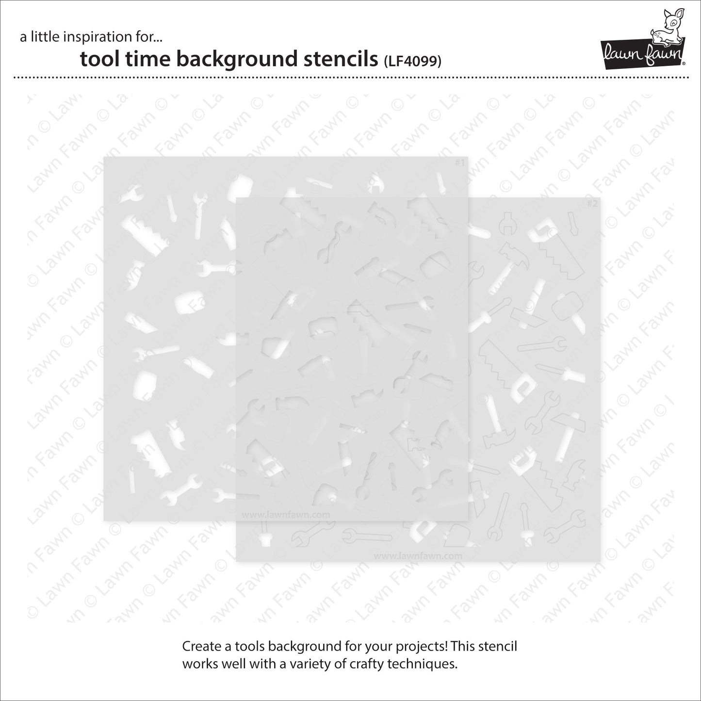 Tool Time Background Stencils