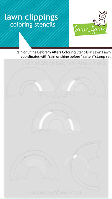 Rain Or Shine Before 'N Afters Coloring Stencils