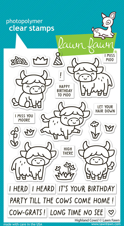 Highland Cows! Stamp Set