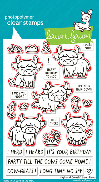 Highland Cows! Lawn Cuts