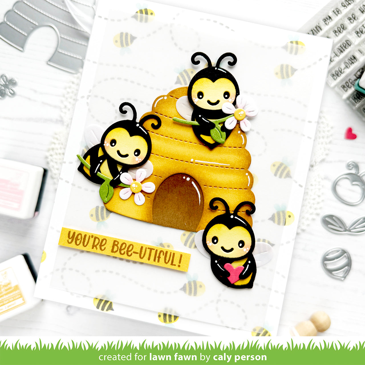 Henry's Build-A-Sentiment: Honey Bee Stamp Set