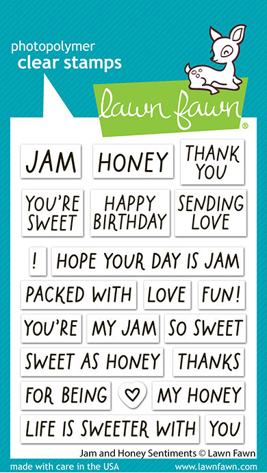 Jam And Honey Sentiments Stamp Set