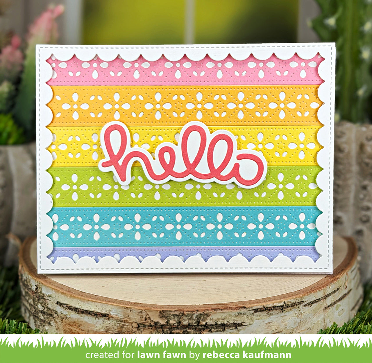 Folksy Petal Border Lawn Cuts