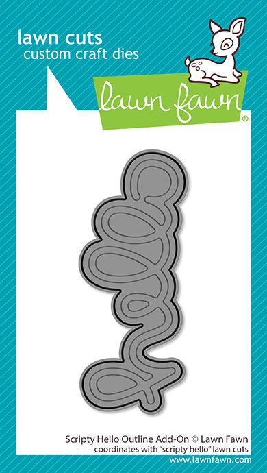 Scripty Hello Outline Add-On Lawn Cuts