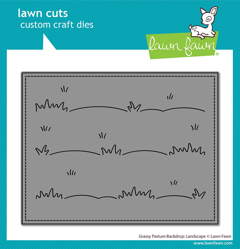 Grassy Pasture Backdrop: Landscape Lawn Cuts