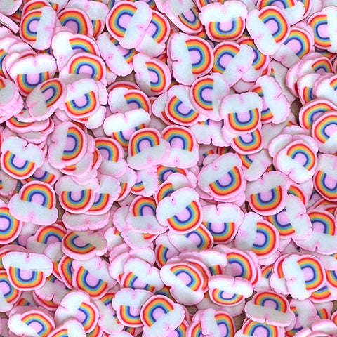 Rainbow Clay Pieces