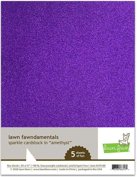 8.5 x 11 Sparkle Cardstock - Amethyst
