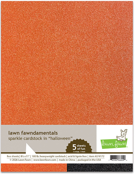 8.5 x 11 Sparkle Cardstock - Halloween