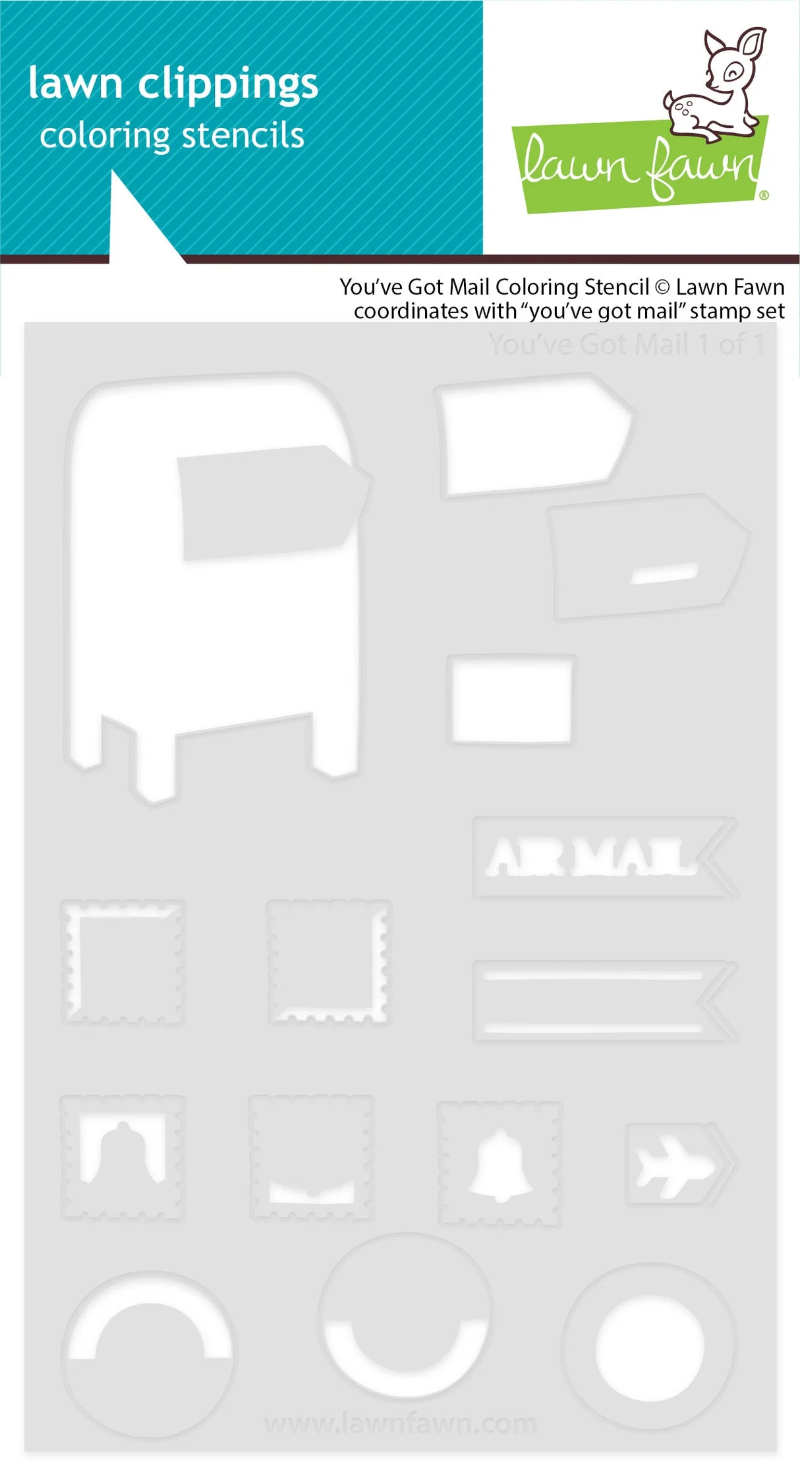 You've Got Mail Coloring Stencil