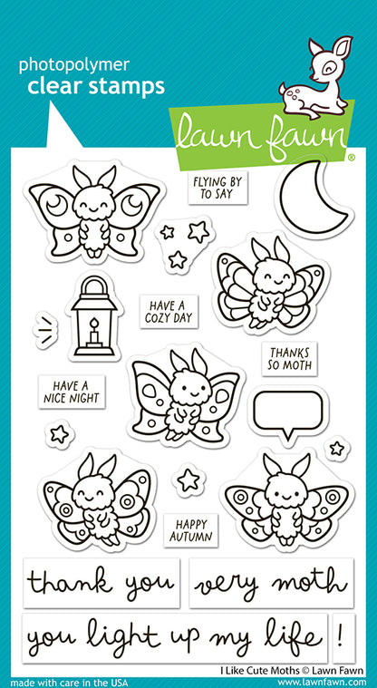 I Like Cute Moths Stamp Set