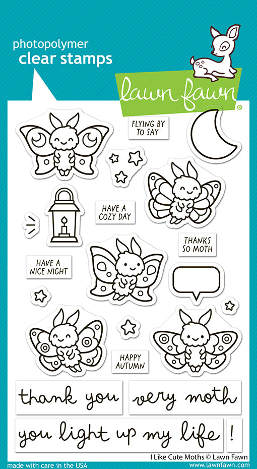 I Like Cute Moths Stamp Set