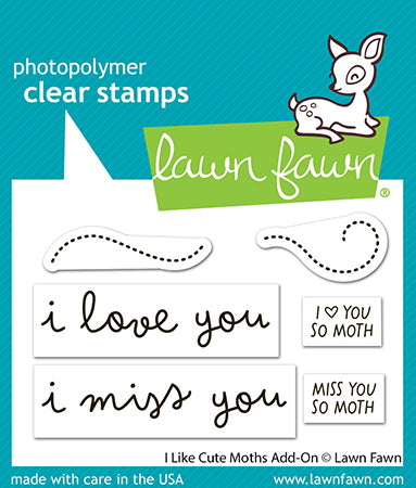 I Like Cute Moths Add-On Stamp Set