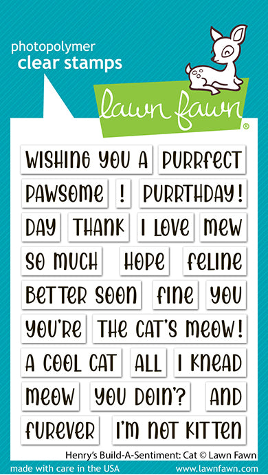 Henry's Build-A-Sentiment: Cat Stamp Set