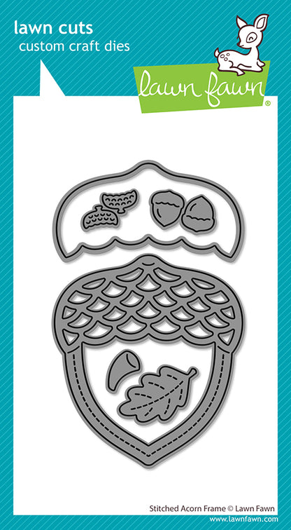 Stitched Acorn Frame Lawn Cuts