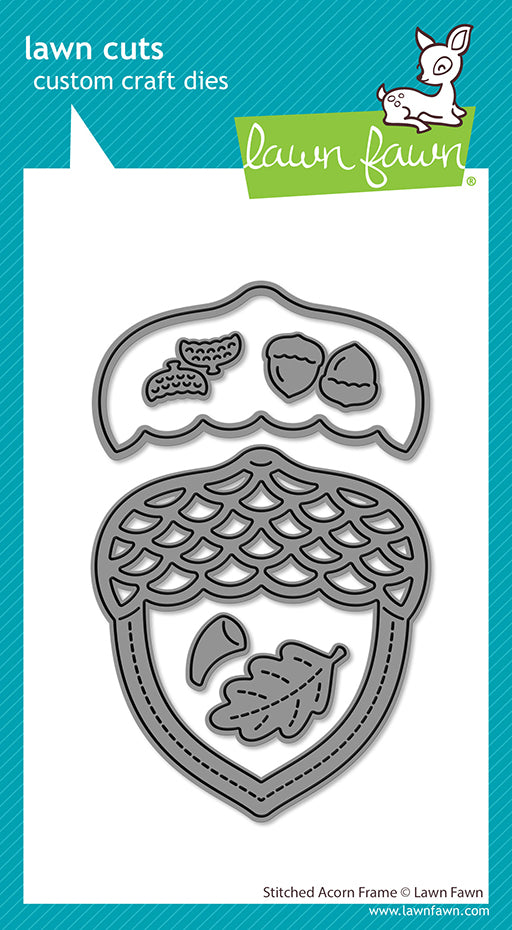 Stitched Acorn Frame Lawn Cuts