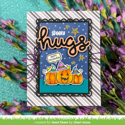 Scripty Hugs Outline Add-On Lawn Cuts