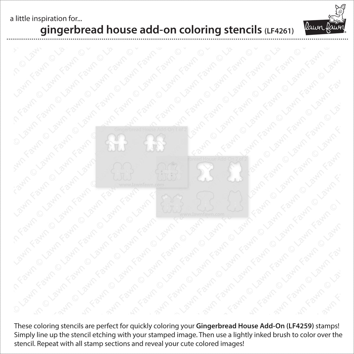 Gingerbread House Add-On Coloring Stencils