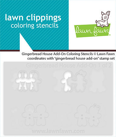 Gingerbread House Add-On Coloring Stencils