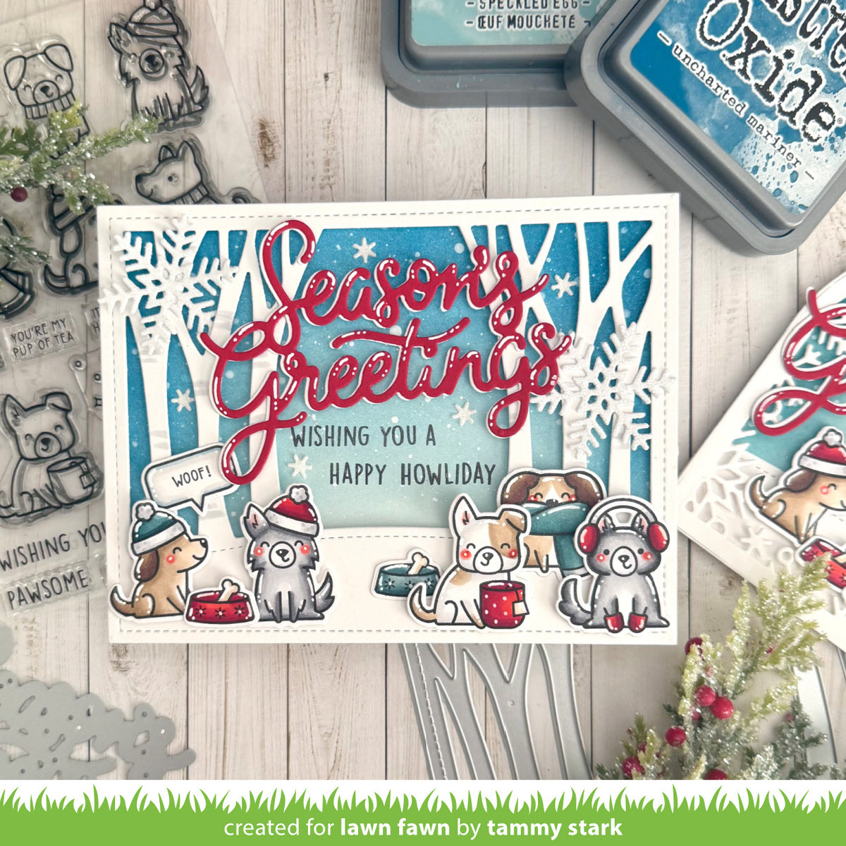 Giant Season's Greetings Lawn Cuts