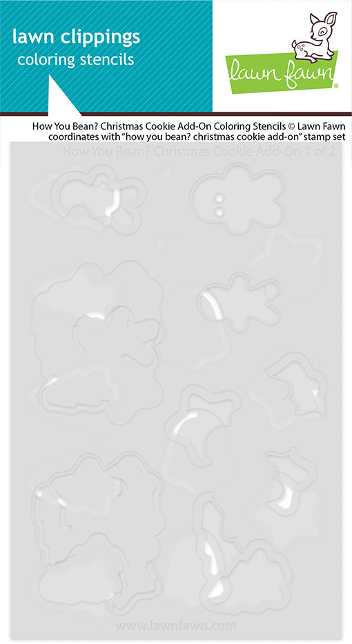 How You Bean? Christmas Cookie Add-On Coloring Stencils
