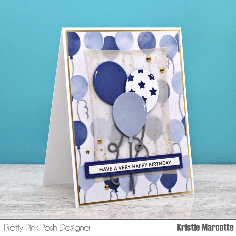 Layered Balloons Stencil Set