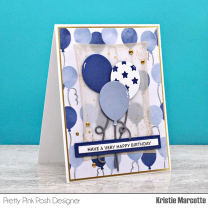 Layered Balloons Stencil Set